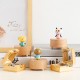 Mechanism Carved Music Box Mini Carved Wooden Flamingo Music Box in Hand Musical Gift Pefect for Little Girls Mechanism Carved Music Box Mini Carved Wooden Flamingo Music Box in Hand Musical Gift Pefect for Little Girls