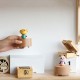 Mechanism Carved Music Box Mini Carved Wooden Flamingo Music Box in Hand Musical Gift Pefect for Little Girls Mechanism Carved Music Box Mini Carved Wooden Flamingo Music Box in Hand Musical Gift Pefect for Little Girls