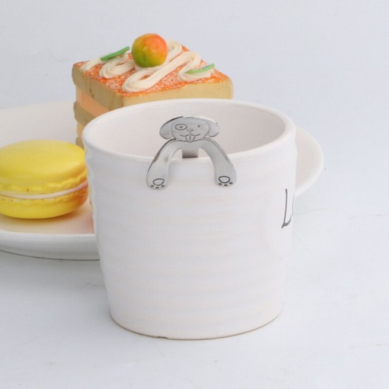 304 Stainless Steel Coffee Spoon Puppy Stirring Spoon Hanging Cup Tea Spoon No.3&11.6cm Silvery 304 Stainless Steel Coffee Spoon Puppy Stirring Spoon Hanging Cup Tea Spoon No.3&11.6cm Silvery