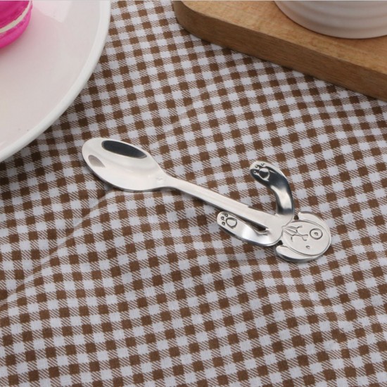 304 Stainless Steel Coffee Spoon Puppy Stirring Spoon Hanging Cup Tea Spoon No.3&11.6cm Silvery 304 Stainless Steel Coffee Spoon Puppy Stirring Spoon Hanging Cup Tea Spoon No.3&11.6cm Silvery