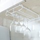 Wine Glass Holder Iron 2 Rows Stemware Rack Under Cabinet Hanger Storage Shelf Fit for The Cabinet 2.8“ or Less Wine Glass Holder Iron 2 Rows Stemware Rack Under Cabinet Hanger Storage Shelf Fit for The Cabinet 2.8“ or Less