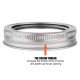 70mm Regular Mouth Mason Canning Lids, Tinplate Leak Proof Lids for Mason Jar Regular Mouth Split-Type Lids Leak Proof and Secure Canning Jar Caps (1 Count Canning Lid + 1 Count SealRing) 70mm Regular Mouth Mason Canning Lids, Tinplate Leak Proof Lids for Mason Jar Regular Mouth Split-Type Lids Leak Proof and Secure Canning Jar Caps (1 Count Canning Lid + 1 Count SealRing)