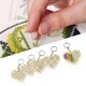 5Pcs Wooden Heart with Colour Embroidery Threads DIY Craft Kit Home Decor Cross-stitch Keyring 5Pcs Wooden Heart with Colour Embroidery Threads DIY Craft Kit Home Decor Cross-stitch Keyring