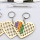 5Pcs Wooden Heart with Colour Embroidery Threads DIY Craft Kit Home Decor Cross-stitch Keyring 5Pcs Wooden Heart with Colour Embroidery Threads DIY Craft Kit Home Decor Cross-stitch Keyring