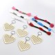 5Pcs Wooden Heart with Colour Embroidery Threads DIY Craft Kit Home Decor Cross-stitch Keyring 5Pcs Wooden Heart with Colour Embroidery Threads DIY Craft Kit Home Decor Cross-stitch Keyring