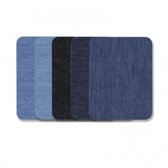 Premium Quality Denim Iron on Jean Patches No-Sew Shades of Blue Black 25 Pieces Assorted Cotton Jeans Repair Kit Premium Quality Denim Iron on Jean Patches No-Sew Shades of Blue Black 25 Pieces Assorted Cotton Jeans Repair Kit