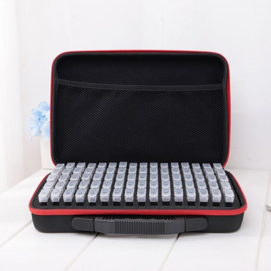 80 Slots Diamond Painting Storage Case Containers Shockproof Drop-proof Double-Zipper Closure for Rhinestones Embroidery DIY Art Craft 80 Slots Diamond Painting Storage Case Containers Shockproof Drop-proof Double-Zipper Closure for Rhinestones Embroidery DIY Art Craft