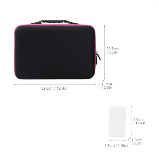 80 Slots Diamond Painting Storage Case Containers Shockproof Drop-proof Double-Zipper Closure for Rhinestones Embroidery DIY Art Craft 80 Slots Diamond Painting Storage Case Containers Shockproof Drop-proof Double-Zipper Closure for Rhinestones Embroidery DIY Art Craft