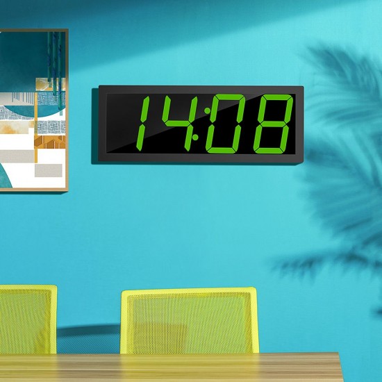 Smart Large Digital Wall Clock APP Control Time/ Date/ Temperature 100 Colors Display Record & Sound Activate & Countdown Function Stepless Brightness & Volume Alarm with Snooze Smart Large Digital Wall Clock APP Control Time/ Date/ Temperature 100 Colors Display Record & Sound Activate & Countdown Function Stepless Brightness & Volume Alarm with Snooze