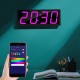 Smart Large Digital Wall Clock APP Control Time/ Date/ Temperature 100 Colors Display Record & Sound Activate & Countdown Function Stepless Brightness & Volume Alarm with Snooze Smart Large Digital Wall Clock APP Control Time/ Date/ Temperature 100 Colors Display Record & Sound Activate & Countdown Function Stepless Brightness & Volume Alarm with Snooze