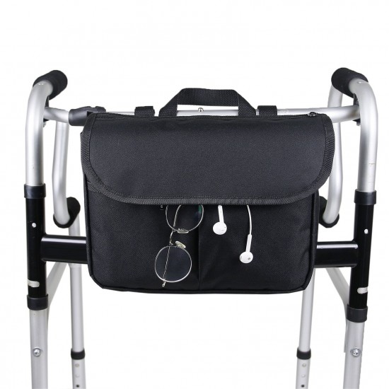 Wheelchair Bag Walker Organizer Pouch Easy Carry Handle and Cover Waterproof Walker Bags Large Capacity Storage Bag for Wheelchair Rollator Scooters Wheelchair Bag Walker Organizer Pouch Easy Carry Handle and Cover Waterproof Walker Bags Large Capacity Storage Bag for Wheelchair Rollator Scooters