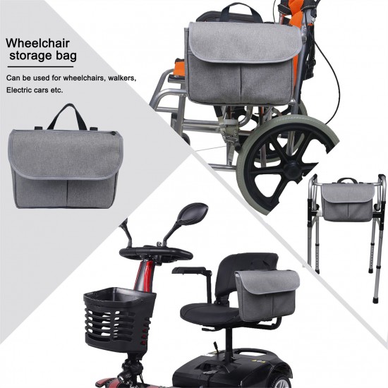 Wheelchair Bag Walker Organizer Pouch Easy Carry Handle and Cover Waterproof Walker Bags Large Capacity Storage Bag for Wheelchair Rollator Scooters Wheelchair Bag Walker Organizer Pouch Easy Carry Handle and Cover Waterproof Walker Bags Large Capacity Storage Bag for Wheelchair Rollator Scooters