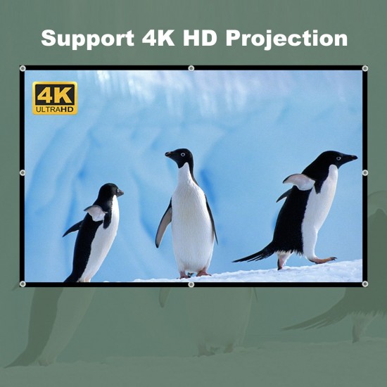 Projector Screen 120 inch 16:9 HD Foldable Portable Projection Screen Anti-Crease Projection Movies Screen for Home Theater Outdoor Indoor Projector Screen 120 inch 16:9 HD Foldable Portable Projection Screen Anti-Crease Projection Movies Screen for Home Theater Outdoor Indoor
