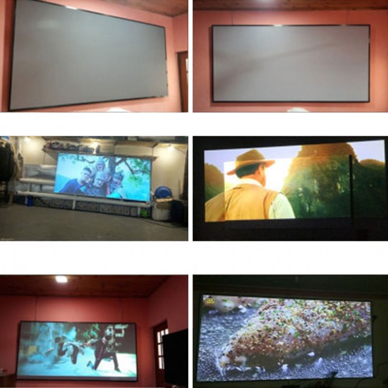 Projector Screen 120 inch 16:9 HD Foldable Portable Projection Screen Anti-Crease Projection Movies Screen for Home Theater Outdoor Indoor Projector Screen 120 inch 16:9 HD Foldable Portable Projection Screen Anti-Crease Projection Movies Screen for Home Theater Outdoor Indoor