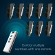 90-250V Wi-Fi Smart Curtain Switch Voice Control, Remote Control, RF433, Touch Control Compatible with Alexa Google Home Schedule, Timer, Countdown Needs Neutral Wire No Hub Required 90-250V Wi-Fi Smart Curtain Switch Voice Control, Remote Control, RF433, Touch Control Compatible with Alexa Google Home Schedule, Timer, Countdown Needs Neutral Wire No Hub Required