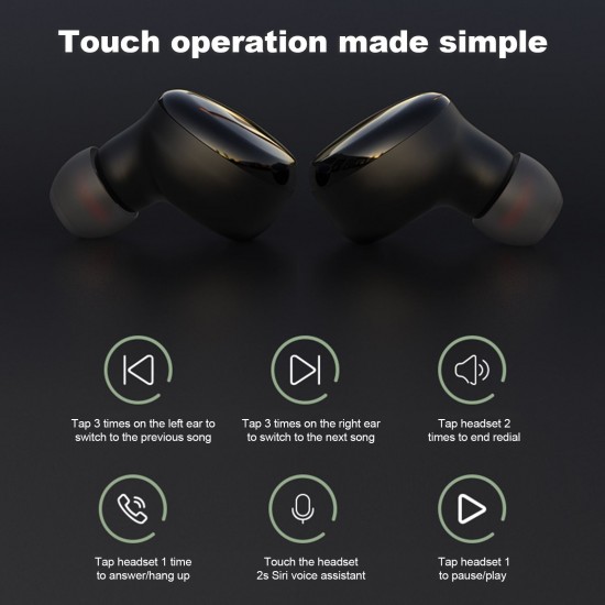 Wireless Headset S8031 BT 5.0 Mini Wireless Earbuds Rechargeable, Waterproof Stereo Smart Touch Wireless Headset S8031 BT 5.0 Mini Wireless Earbuds Rechargeable, Waterproof Stereo Smart Touch