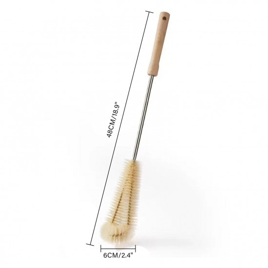 1PC Bottle Brush Cleaner Long Wood Handle Water Bottle Cleaning Brush No Dead-Areas for Cups Vacuum Bottles Kettles Vases Sports Bottles Flask|Assorted Size Optional 1PC Bottle Brush Cleaner Long Wood Handle Water Bottle Cleaning Brush No Dead-Areas for Cups Vacuum Bottles Kettles Vases Sports Bottles Flask|Assorted Size Optional