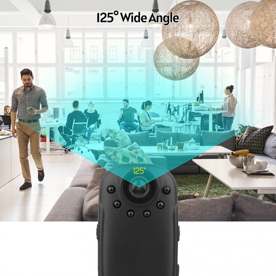 Wearable Body Camera Multifunctional Video Recorder with Motion Detection Infrared Night Vision for Home Security Car Office Wearable Body Camera Multifunctional Video Recorder with Motion Detection Infrared Night Vision for Home Security Car Office