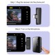 2.4GHz Wireless Microphone Clip-on Lavalier Microphone Transmitter Receiver Ear Return Monitoring for Live Vlog Video Recoding Interview 2.4GHz Wireless Microphone Clip-on Lavalier Microphone Transmitter Receiver Ear Return Monitoring for Live Vlog Video Recoding Interview