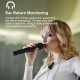 2.4GHz Wireless Microphone Clip-on Lavalier Microphone Transmitter Receiver Ear Return Monitoring for Live Vlog Video Recoding Interview 2.4GHz Wireless Microphone Clip-on Lavalier Microphone Transmitter Receiver Ear Return Monitoring for Live Vlog Video Recoding Interview