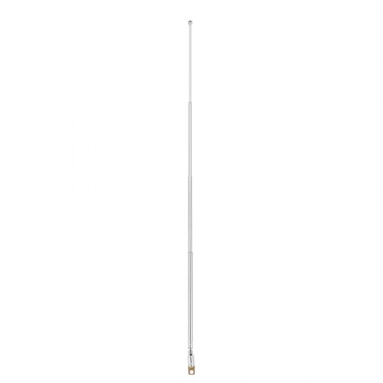 Telescopic FM Radio Antenna 4 Sections Chromium-plating Copper Antenna 360° Rotatable Telescopic FM Radio Antenna 4 Sections Chromium-plating Copper Antenna 360° Rotatable
