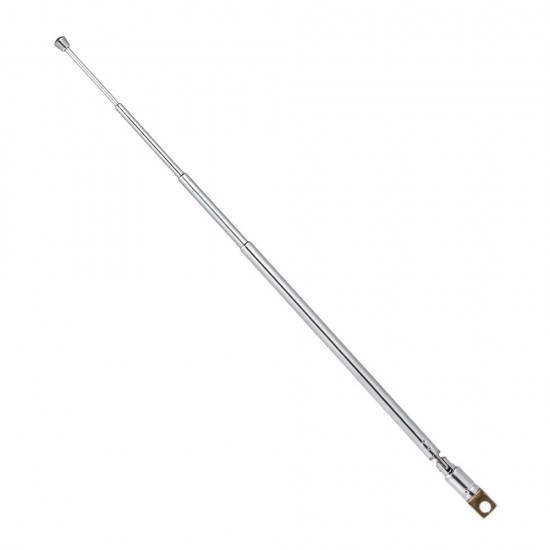 Telescopic FM Radio Antenna 4 Sections Chromium-plating Copper Antenna 360° Rotatable Telescopic FM Radio Antenna 4 Sections Chromium-plating Copper Antenna 360° Rotatable