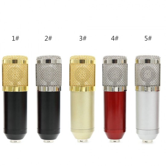 BM800 Professional Suspension Microphone Kit Studio Live Stream Broadcasting Recording Condenser Microphone Set BM800 Professional Suspension Microphone Kit Studio Live Stream Broadcasting Recording Condenser Microphone Set