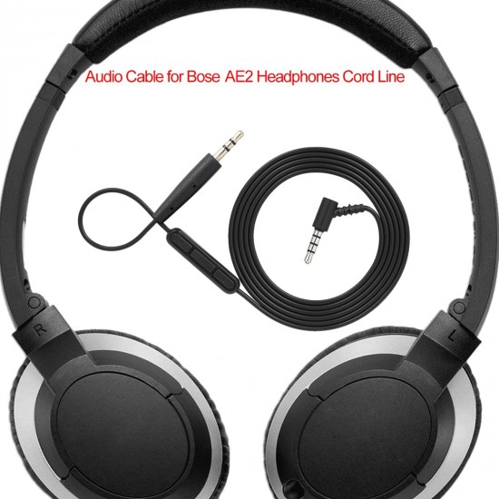 3.5mm to 2.5mm Audio Cable for BOSE OE2 Headset with Mic Volume Control Line-control Headphones Cord Line 3.5mm to 2.5mm Audio Cable for BOSE OE2 Headset with Mic Volume Control Line-control Headphones Cord Line