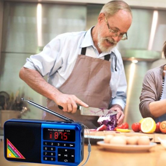 Y-509 Portable FM Radio Mini Digital Raido Speaker with LED Flashlight Screen Display MP3 Music Player Y-509 Portable FM Radio Mini Digital Raido Speaker with LED Flashlight Screen Display MP3 Music Player