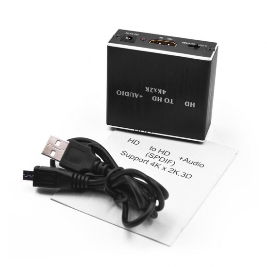 HD to HD + 3.5mm Audio Splitter Adapter, SPDIF, COAXIAL, 2CH/5.1CH, Audio Extractor Converter Audio Splitter with USB Cable HD to HD + 3.5mm Audio Splitter Adapter, SPDIF, COAXIAL, 2CH/5.1CH, Audio Extractor Converter Audio Splitter with USB Cable