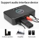 NFC Bluetooth 5.0 Receiver Wireless Audio Receiver Adapter with Microphone RCA AUX Out U Disk Music Playback for Headphones Speaker Home Audio System NFC Bluetooth 5.0 Receiver Wireless Audio Receiver Adapter with Microphone RCA AUX Out U Disk Music Playback for Headphones Speaker Home Audio System