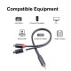 0.3m RCA Audio Speaker Y-Adapter Splitter Cable RCA 1 Male to 2 Female Stereo Audio Cable Gold Plated 0.3m RCA Audio Speaker Y-Adapter Splitter Cable RCA 1 Male to 2 Female Stereo Audio Cable Gold Plated