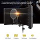 Microphone Isolation Shield 5-Panel Recording Microphone Wind Screen for Recording Studio Foldable High-Density Absorbing Sponge Sheild Sound-absorbing Cover Microphone Sound Insulation Screen Microphone Isolation Shield 5-Panel Recording Microphone Wind Screen for Recording Studio Foldable High-Density Absorbing Sponge Sheild Sound-absorbing Cover Microphone Sound Insulation Screen