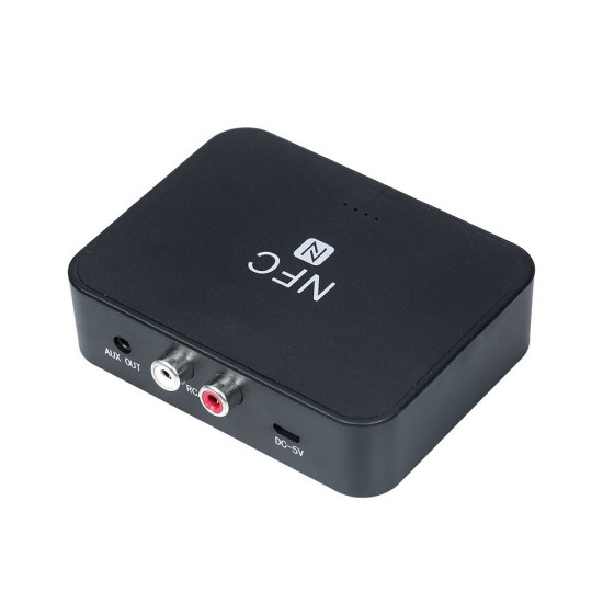 BT 5.0 Audio Receiver with NFC Function RCA AUX Ports for Home/Car Stereo Support FM Transmitting TF Card Playing BT 5.0 Audio Receiver with NFC Function RCA AUX Ports for Home/Car Stereo Support FM Transmitting TF Card Playing