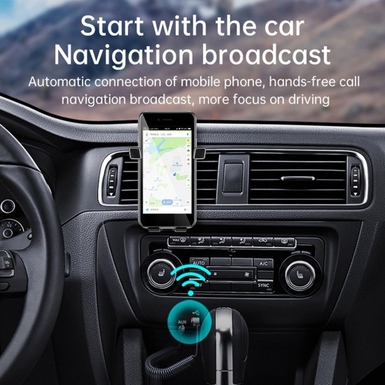 C11 Car Audio Transmitter & Receiver Bluetooth 5.0 Wireless Music Adapter 3.5mm AUX Audio Adapter for TV PC Car Stereo Speaker C11 Car Audio Transmitter & Receiver Bluetooth 5.0 Wireless Music Adapter 3.5mm AUX Audio Adapter for TV PC Car Stereo Speaker