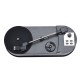Direct-drive Vinyl to MP3 Converter Turntable to MP3 Adapter to U Disk/ Micro SD Card 3.5mm AUX Port 2 Adjustable Speeds, Black Direct-drive Vinyl to MP3 Converter Turntable to MP3 Adapter to U Disk/ Micro SD Card 3.5mm AUX Port 2 Adjustable Speeds, Black