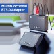 M10 BT5.0 Adapter Multifunctional BT Audio Receiver 15m Transmission Distance Support NFC Connection with USB RCA AUX Ports M10 BT5.0 Adapter Multifunctional BT Audio Receiver 15m Transmission Distance Support NFC Connection with USB RCA AUX Ports