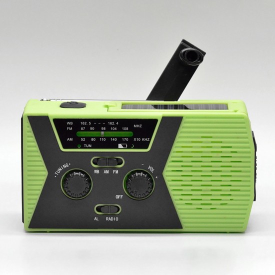 AM/FM & NOAA Emergency Radio Hand Crank Radio with Flashlight for SOS Emergency Portable Solar Radios Self Powered AM/FM Radio with 2000mAh Power Bank Cell Phone Charger USB Rechargeable Great Emergency Supplies(AAA Battery not Included) AM/FM & NOAA Emergency Radio Hand Crank Radio with Flashlight for SOS Emergency Portable Solar Radios Self Powered AM/FM Radio with 2000mAh Power Bank Cell Phone Charger USB Rechargeable Great Emergency Supplies(AAA Battery not Included)