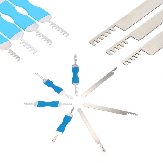7pcs Stainless Steel Comb Picks Lock Opener Locksmith Tools 7pcs Stainless Steel Comb Picks Lock Opener Locksmith Tools