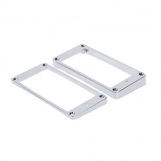 Chrome-Plated Plastic Guitar Pickup Frame Mounting Ring for LP Guitar Silver Chrome-Plated Plastic Guitar Pickup Frame Mounting Ring for LP Guitar Silver
