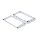 Chrome-Plated Plastic Guitar Pickup Frame Mounting Ring for LP Guitar Silver Chrome-Plated Plastic Guitar Pickup Frame Mounting Ring for LP Guitar Silver