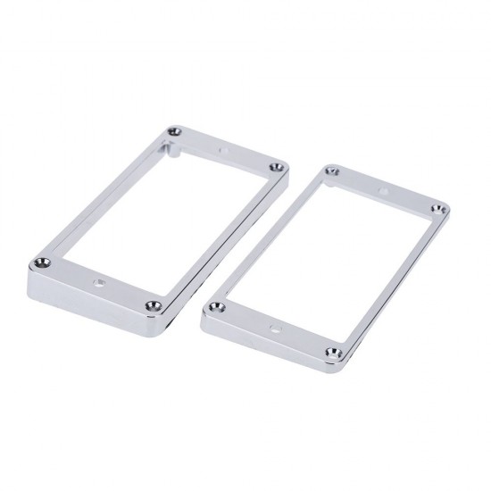 Chrome-Plated Plastic Guitar Pickup Frame Mounting Ring for LP Guitar Silver Chrome-Plated Plastic Guitar Pickup Frame Mounting Ring for LP Guitar Silver