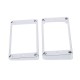 Chrome-Plated Plastic Guitar Pickup Frame Mounting Ring for LP Guitar Silver Chrome-Plated Plastic Guitar Pickup Frame Mounting Ring for LP Guitar Silver