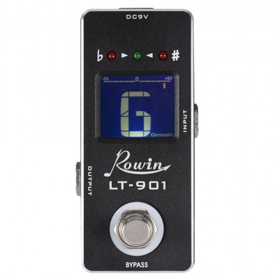 Mini Chromatic Guitar Tuner Pedal Effect True Bypass LCD Display Mini Chromatic Guitar Tuner Pedal Effect True Bypass LCD Display
