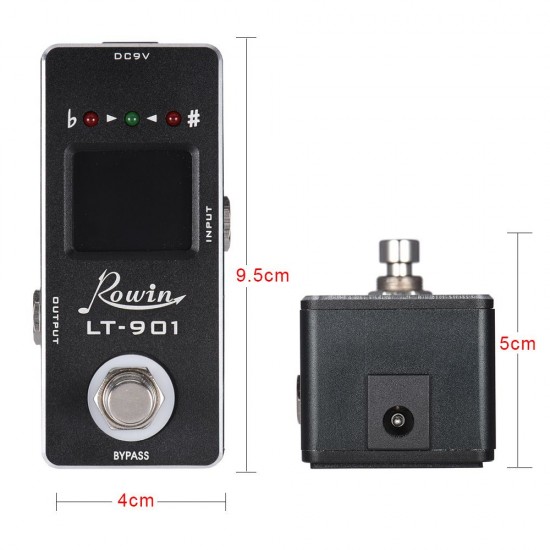 Mini Chromatic Guitar Tuner Pedal Effect True Bypass LCD Display Mini Chromatic Guitar Tuner Pedal Effect True Bypass LCD Display