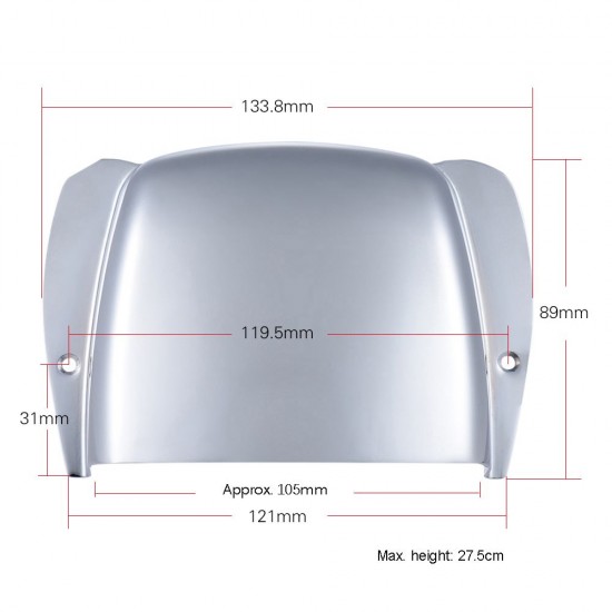 Chrome Plated Short Steel Bridge Cover Protector for Jazz Bass Electric Bass Guitar Part Replacement Chrome Plated Short Steel Bridge Cover Protector for Jazz Bass Electric Bass Guitar Part Replacement
