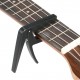 Professional Single-handed Quick-replaceable Ukelele Capo Plastic Steel Black Professional Single-handed Quick-replaceable Ukelele Capo Plastic Steel Black