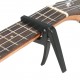 Professional Single-handed Quick-replaceable Ukelele Capo Plastic Steel Black Professional Single-handed Quick-replaceable Ukelele Capo Plastic Steel Black