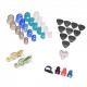 Guitar Accessories Kit Includes 20pcs Silicone Guitar Finger Protectors + 10pcs Guitar Picks + 4pcs Thumb & Finger Picks + Pick Holder + 2pcs Music Page Clips with Plastic Storage Box for Acoustic Guitar Beginners Guitar Accessories Kit Includes 20pcs Silicone Guitar Finger Protectors + 10pcs Guitar Picks + 4pcs Thumb & Finger Picks + Pick Holder + 2pcs Music Page Clips with Plastic Storage Box for Acoustic Guitar Beginners