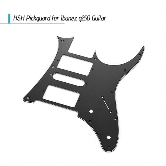 HSH Electric Guitar Pickguard PVC Pick Guard Scratch for Ibanez g250 Guitar Replacement Black 1 Ply HSH Electric Guitar Pickguard PVC Pick Guard Scratch for Ibanez g250 Guitar Replacement Black 1 Ply